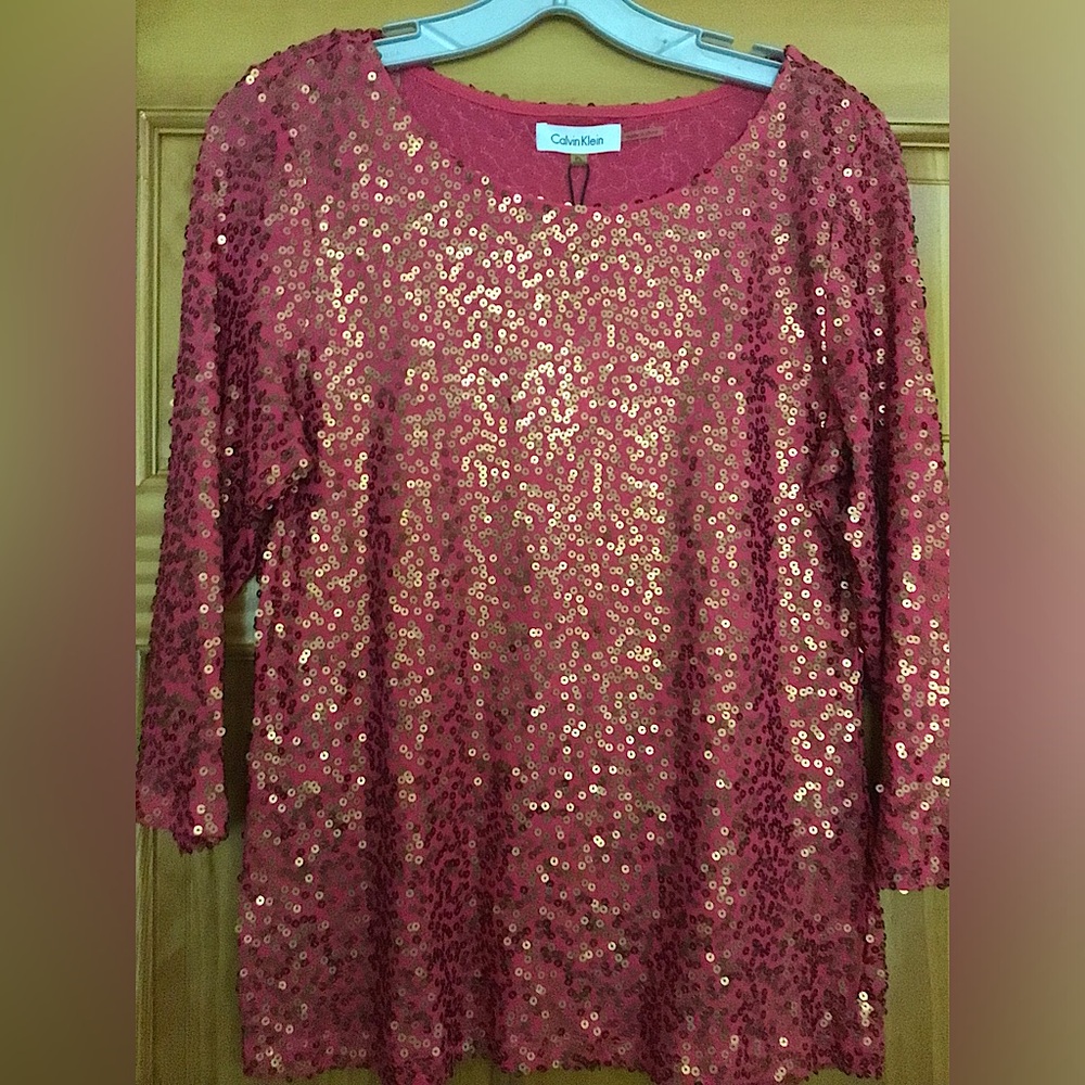 Calvin Klein Sequined Top